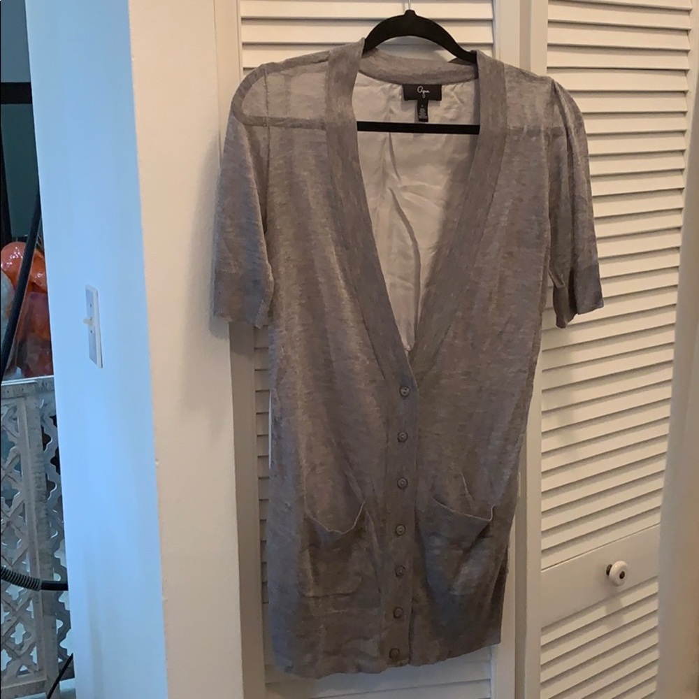 Light Grey Cardigan with button closure